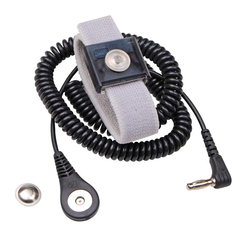 09202 ADJ ELASTIC WRIST STRAP, 6FT, GREY DESCO