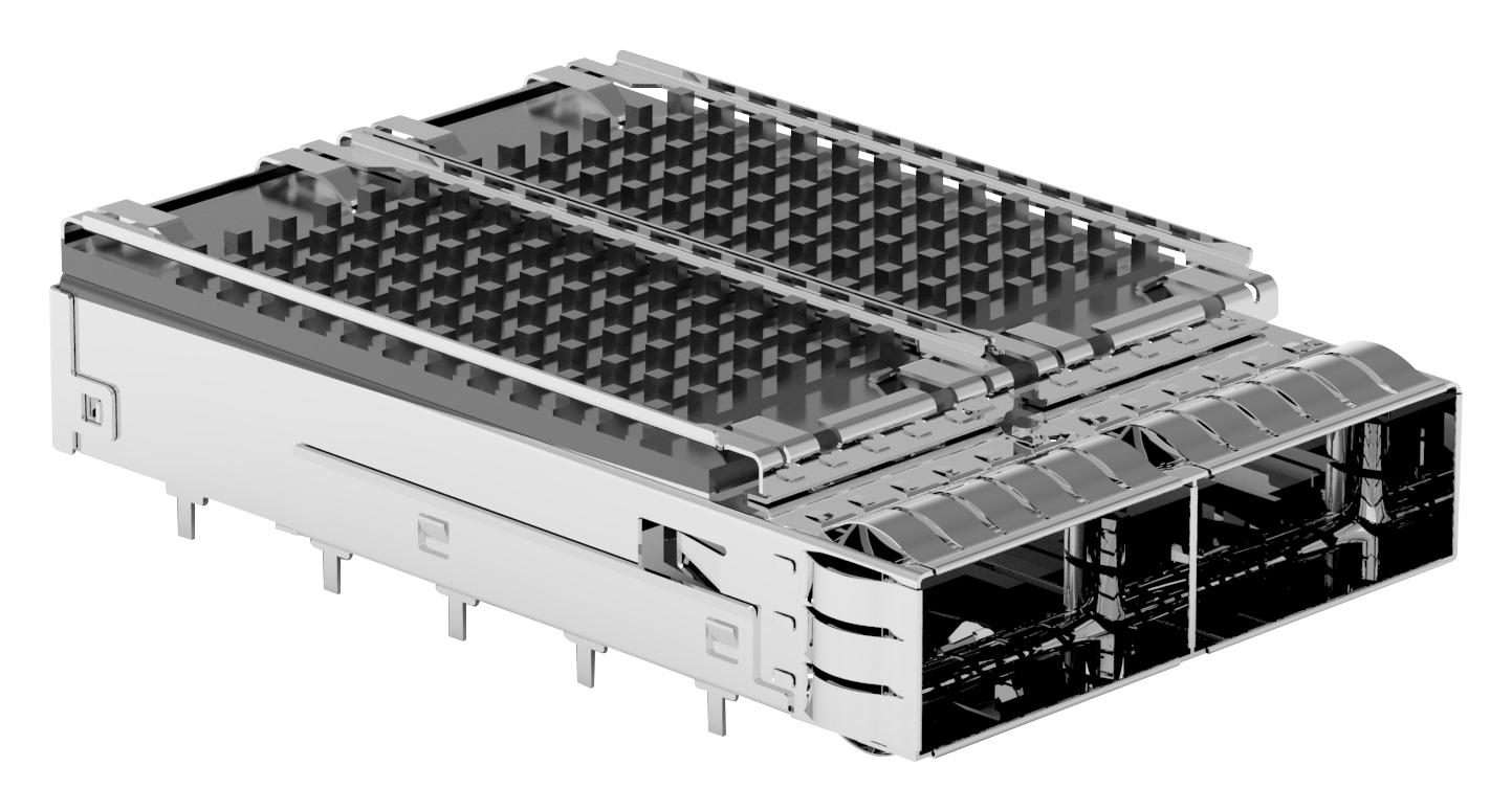 2170806-1 CAGE ASSEMBLY, 1X2, ZQSFP I/O CONNECTOR TE CONNECTIVITY