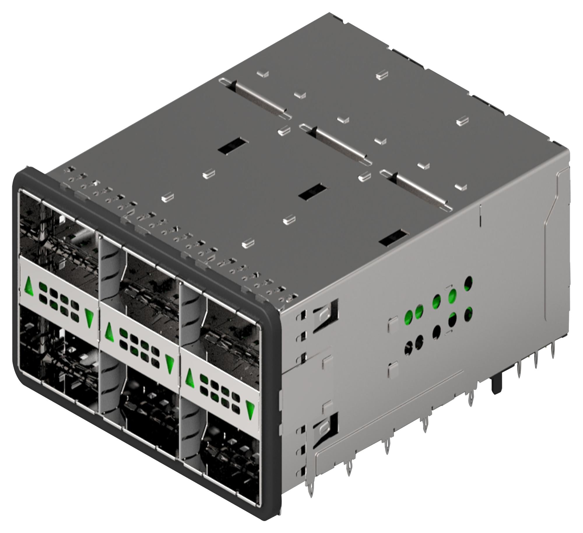 2214565-2 I/O CONN, ZQSFP+, RCPT, 190POS, TH TE CONNECTIVITY