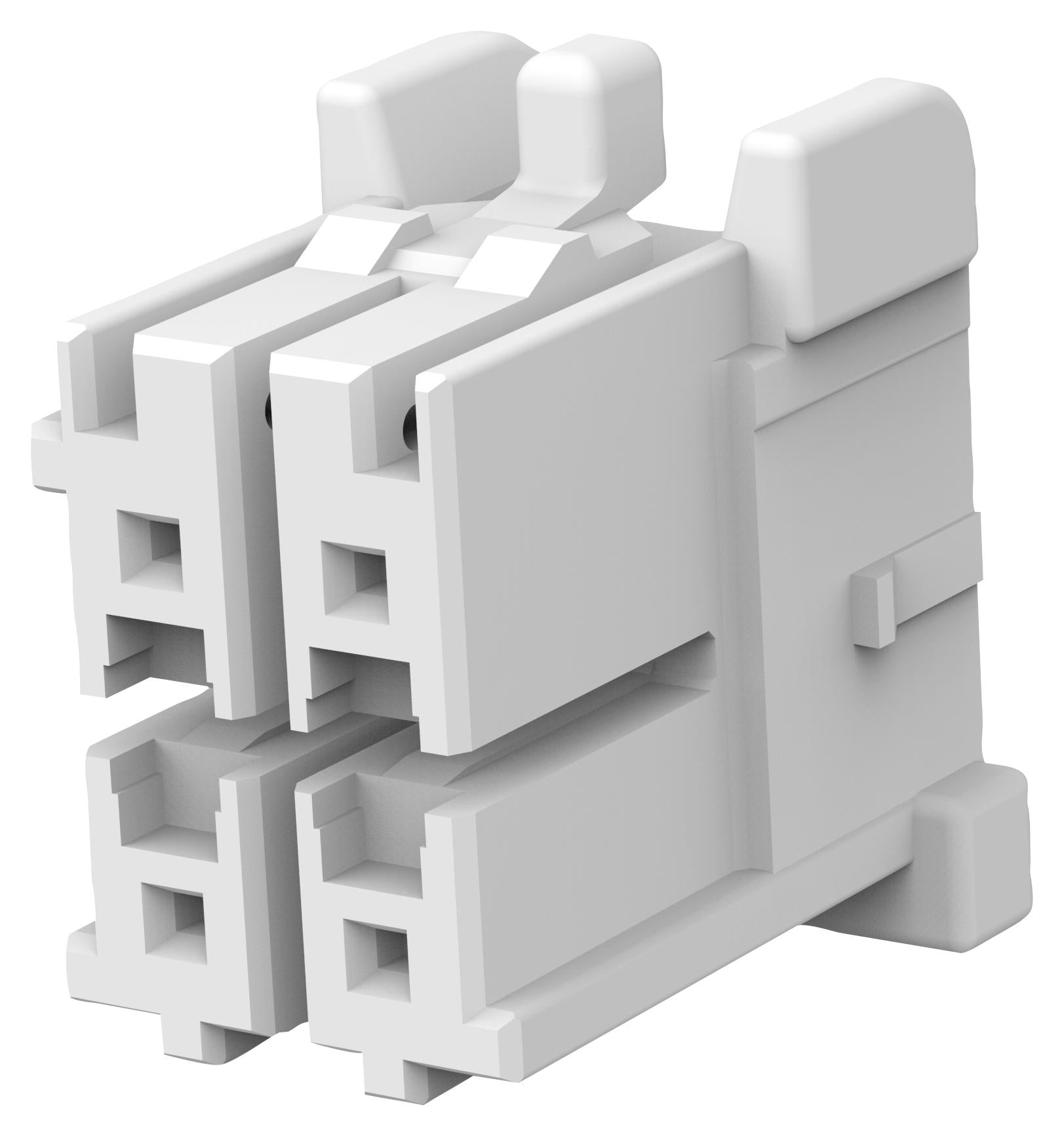 1-1971905-2 CONN HOUSING, HEADER, 4POS, 2ROW, 3.3MM TE CONNECTIVITY