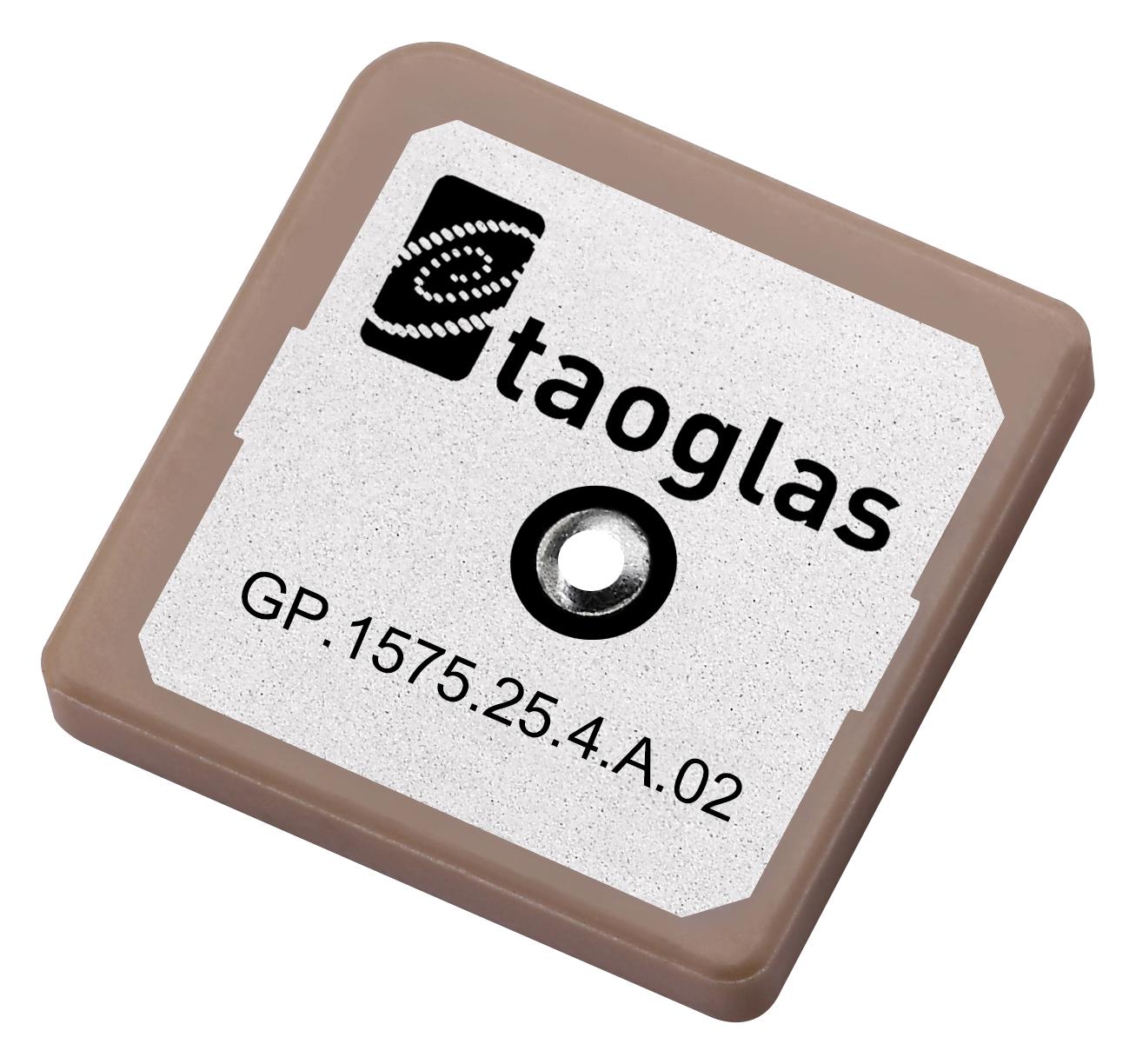 GP.1575.25.4.A.02 PATCH ANTENNA, 1.575GHZ, 1.55DBI TAOGLAS