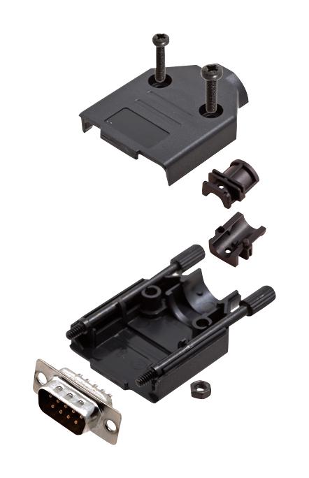 L17DTPK-P-09+L717SDE09P D SUB CONNECTOR, PLUG, 9POS, SOLDER AMPHENOL ICC