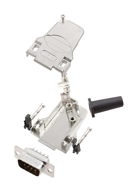 L17D45ZF09-RG+L717SDE09P D SUB CONNECTOR, PLUG, 9POS, SOLDER AMPHENOL ICC