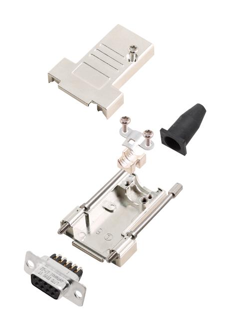 L17DTSL15-RG-LJS-T+L77DA15SST D SUB CONNECTOR, RCPT, 15POS, SCREW AMPHENOL ICC
