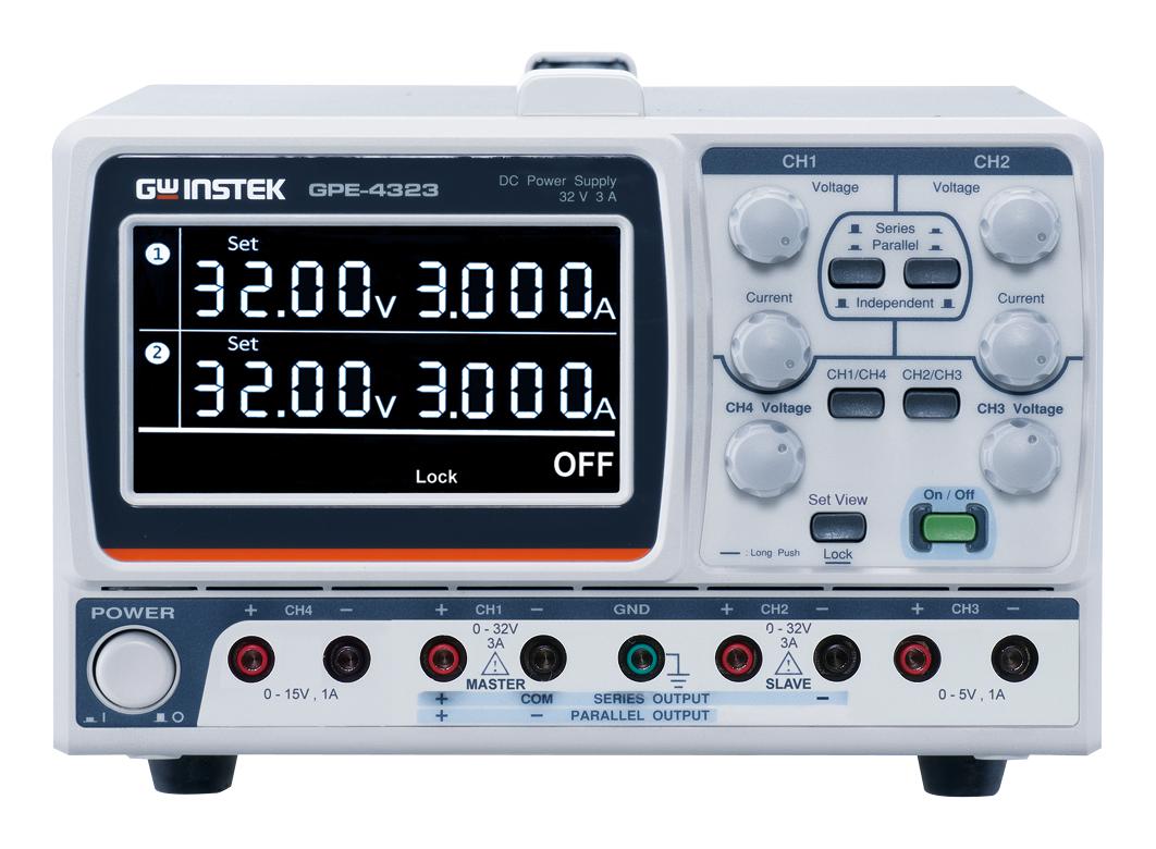 GPE-4323 DC POWER SUPPLY, 4 CHANNEL, 212W GW INSTEK