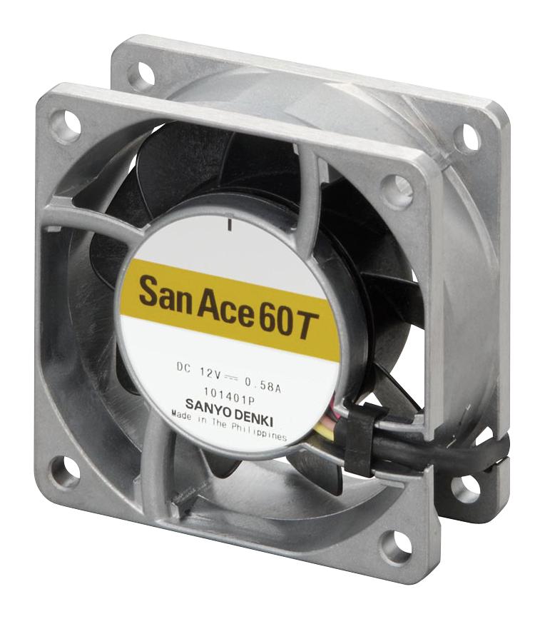9GT0612P4G001 AXIAL FAN, 60MM, 12VDC, 44.5CFM, 52DBA SANYO DENKI