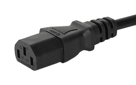 6004.0215 POWER CORD, IEC C13- R/A CEE 7/7, 2.5M SCHURTER