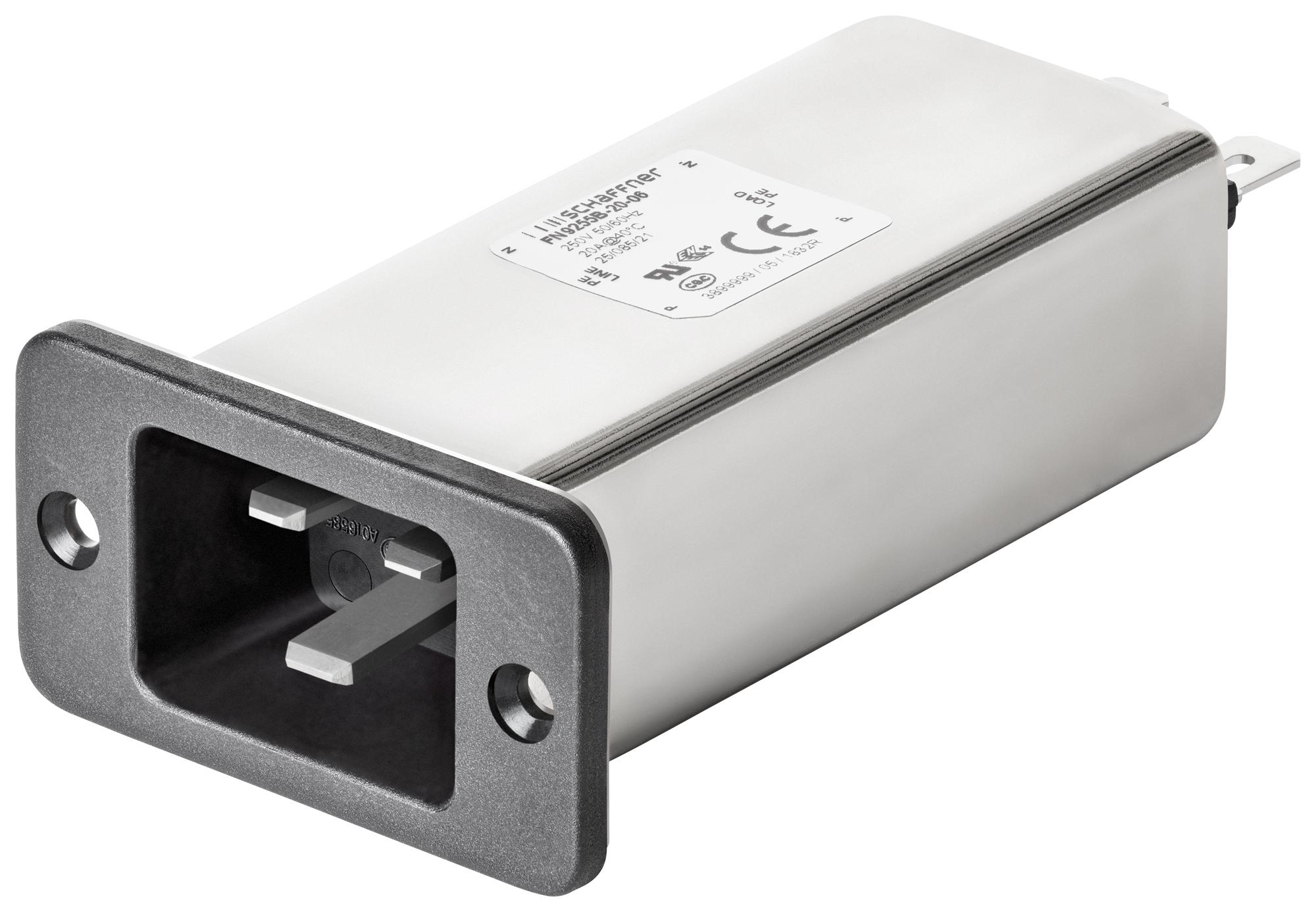 FN9255B-20-06 POWER LINE FILTER, 300UH, 20A SCHAFFNER