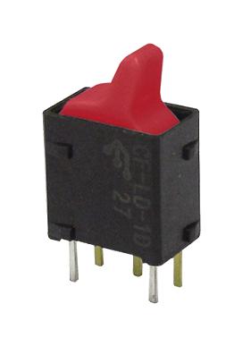 CF-LD-1DC-AR2W ROCKER SWITCH, SPDT, 0.1A, 28V, TH NIDEC COPAL ELECTRONICS