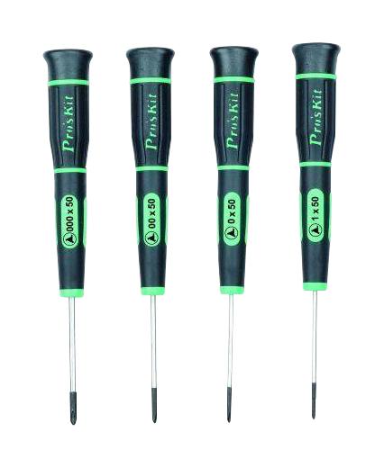 SD-081G TRI-WING PRECISION SCREWDRIVER SET, 4PC PROSKIT INDUSTRIES