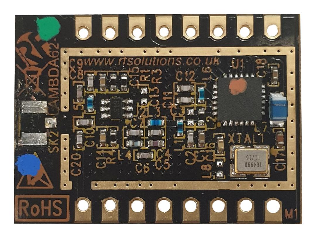 LAMBDA62-8S FM TRANSCEIVER MODULE, 868MHZ RF SOLUTIONS