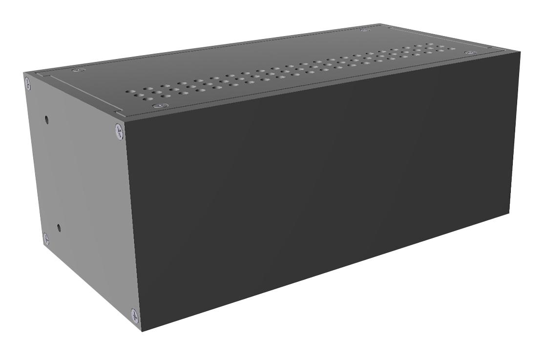 RM2U0804VBK RACK MOUNT CABINET, ALUM, BLACK HAMMOND