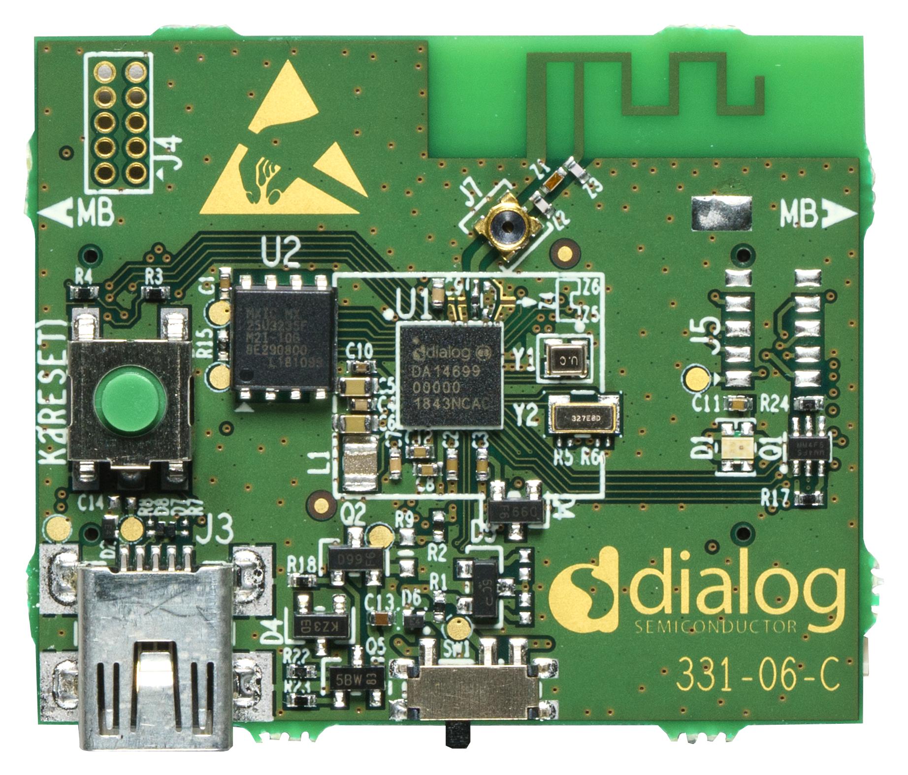 DA14699-00HRDB-P BLUETOOTH LOW ENERGY DAUGHTERBOARD RENESAS