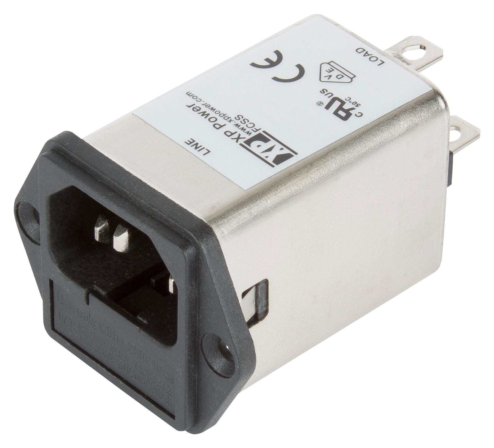 FCSS01SFR IEC FILTER, MEDICAL, 6.5MH, 1A, QC XP POWER