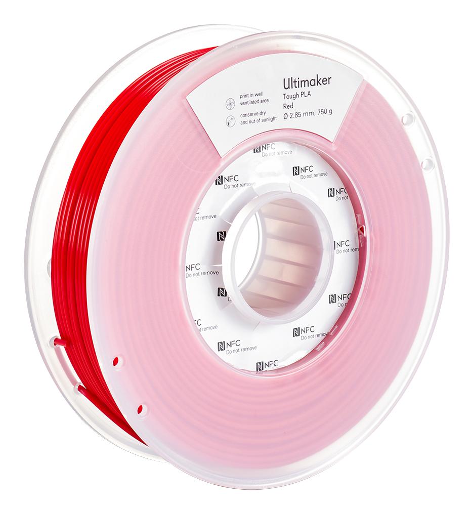 202302 3D PRINTER FILAMENT, PLA, 2.85MM, RED ULTIMAKER