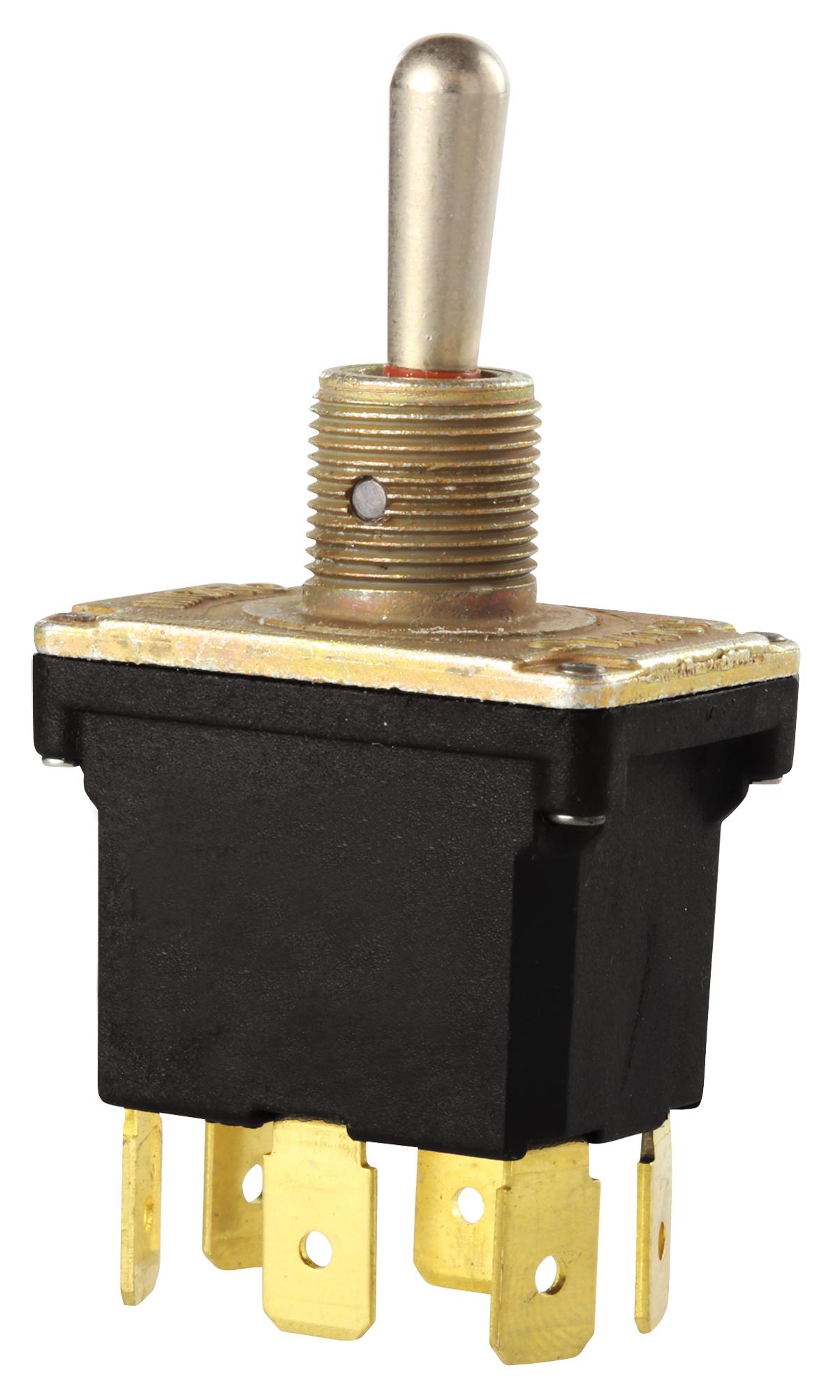 PT203SQQ TOGGLE SWITCH, DPDT, 15A, 28VDC, PANEL C&K COMPONENTS