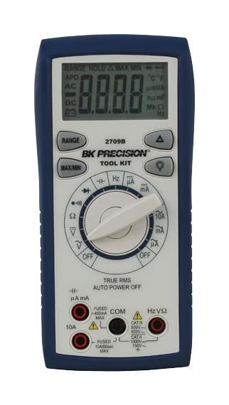 BK2709B DMM, AUTO/MANUAL, 10A, 1KV, 6600COUNT B&K PRECISION