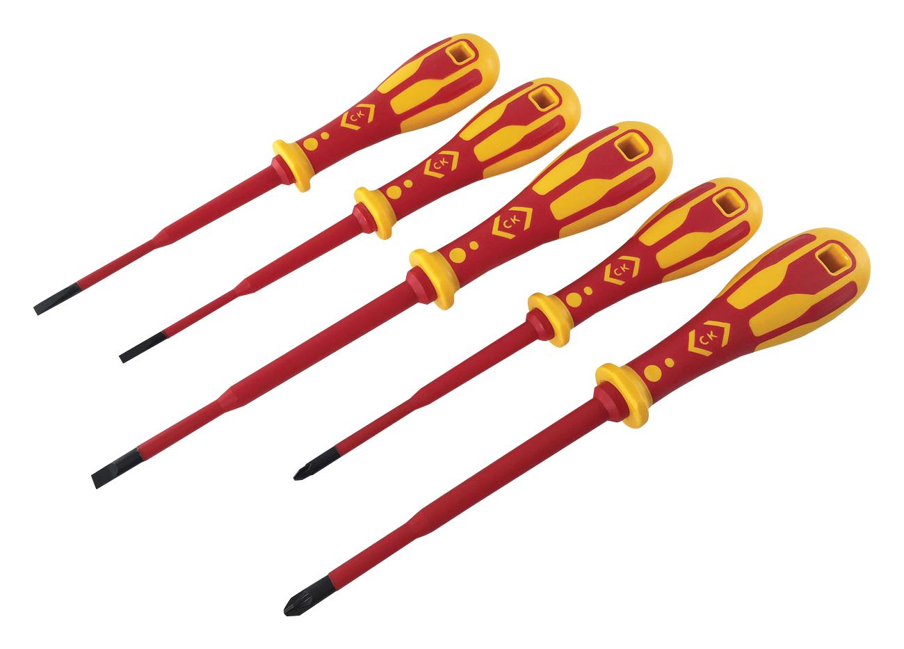 T49283D SCREWDRIVER SET, 5PC CK TOOLS