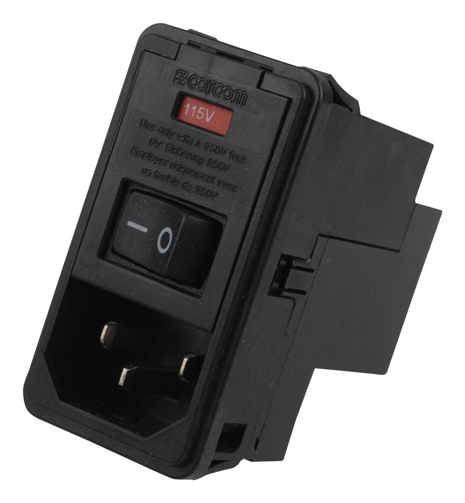 2-6609107-0 IEC FILTER, STANDARD, 6A, 250VAC, QC TE CONNECTIVITY