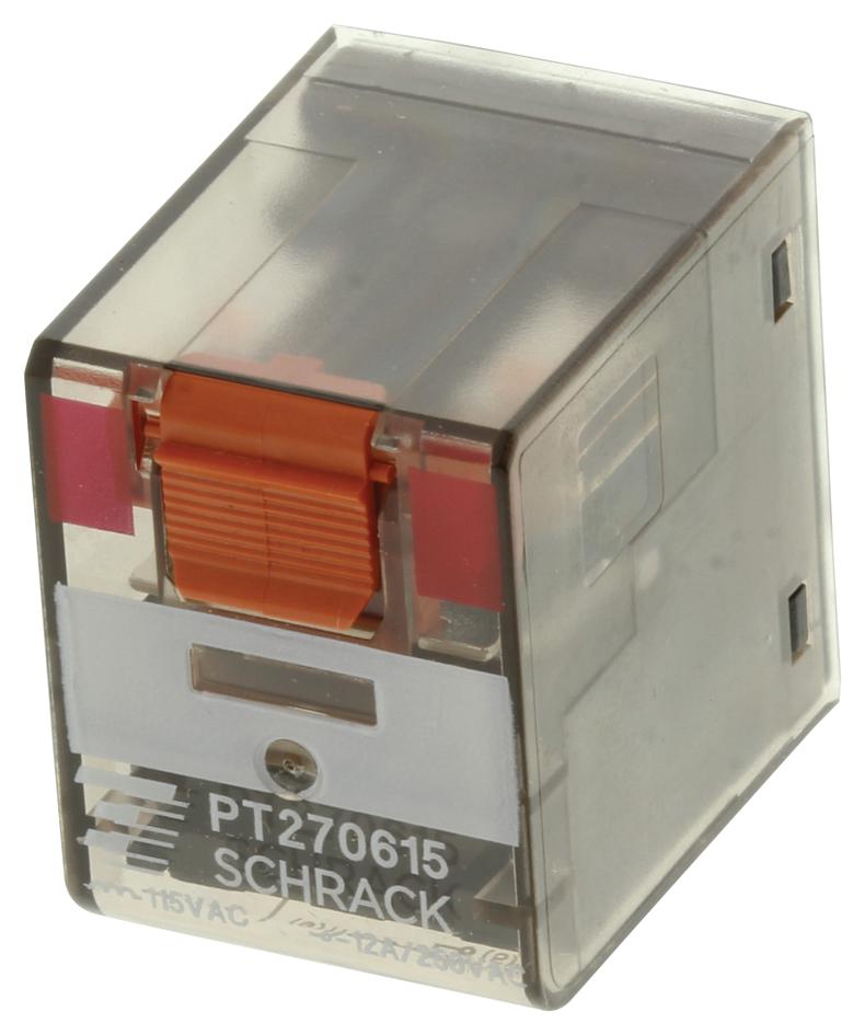 PT270615 RELAY, DPDT, 240VAC, 12A SCHRACK - TE CONNECTIVITY