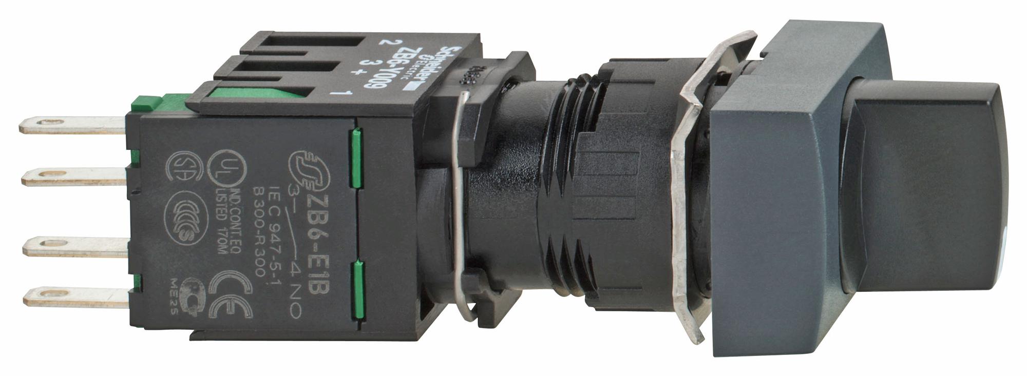 XB6DD221B ROTARY SWITCH, 1 POLE, 3A, 120V, 60DEG SCHNEIDER ELECTRIC