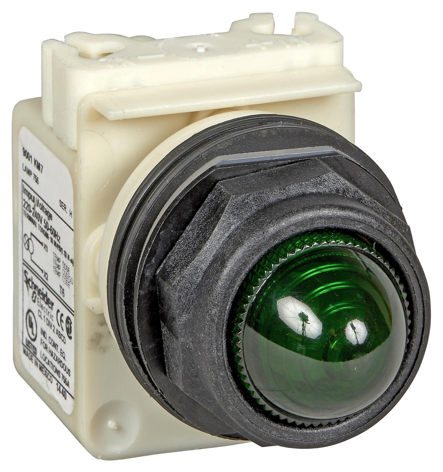 9001SKP7G9 INCANDESCENT INDICATOR, BA9S, DOME, 30MM SCHNEIDER ELECTRIC