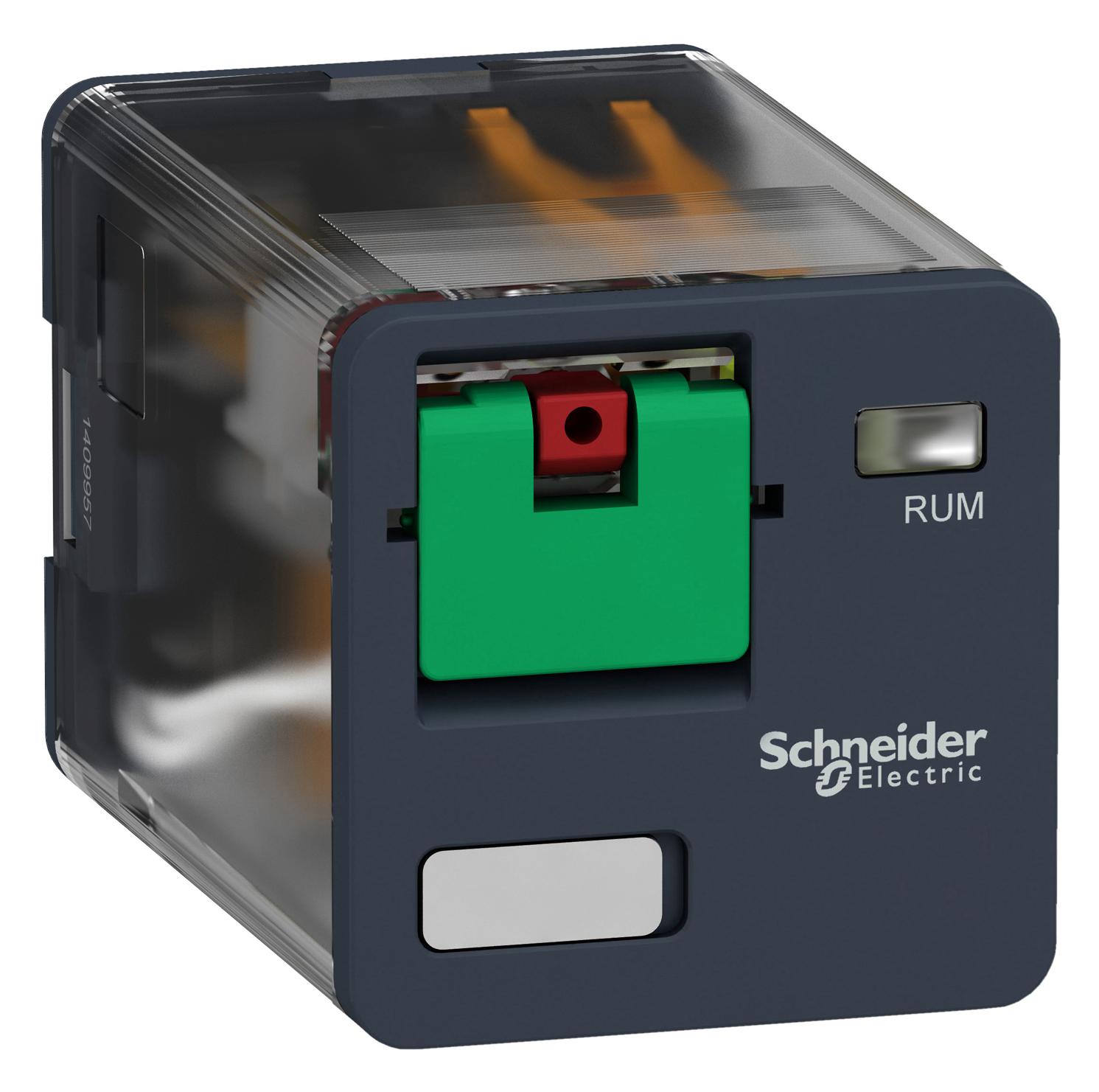 RUMC21F7 POWER RELAY, DPDT, 10A, 250VAC SCHNEIDER ELECTRIC