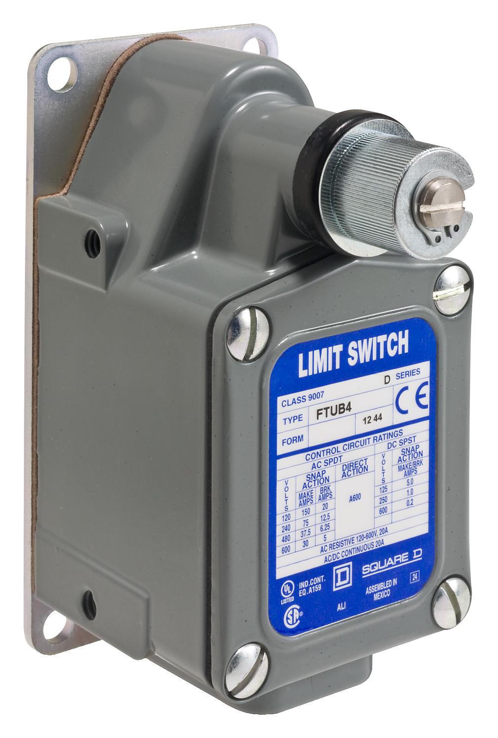 9007FTUB4M12 LIMIT SW, ROTARY, SPDT-DB, 20A, 120V SCHNEIDER ELECTRIC