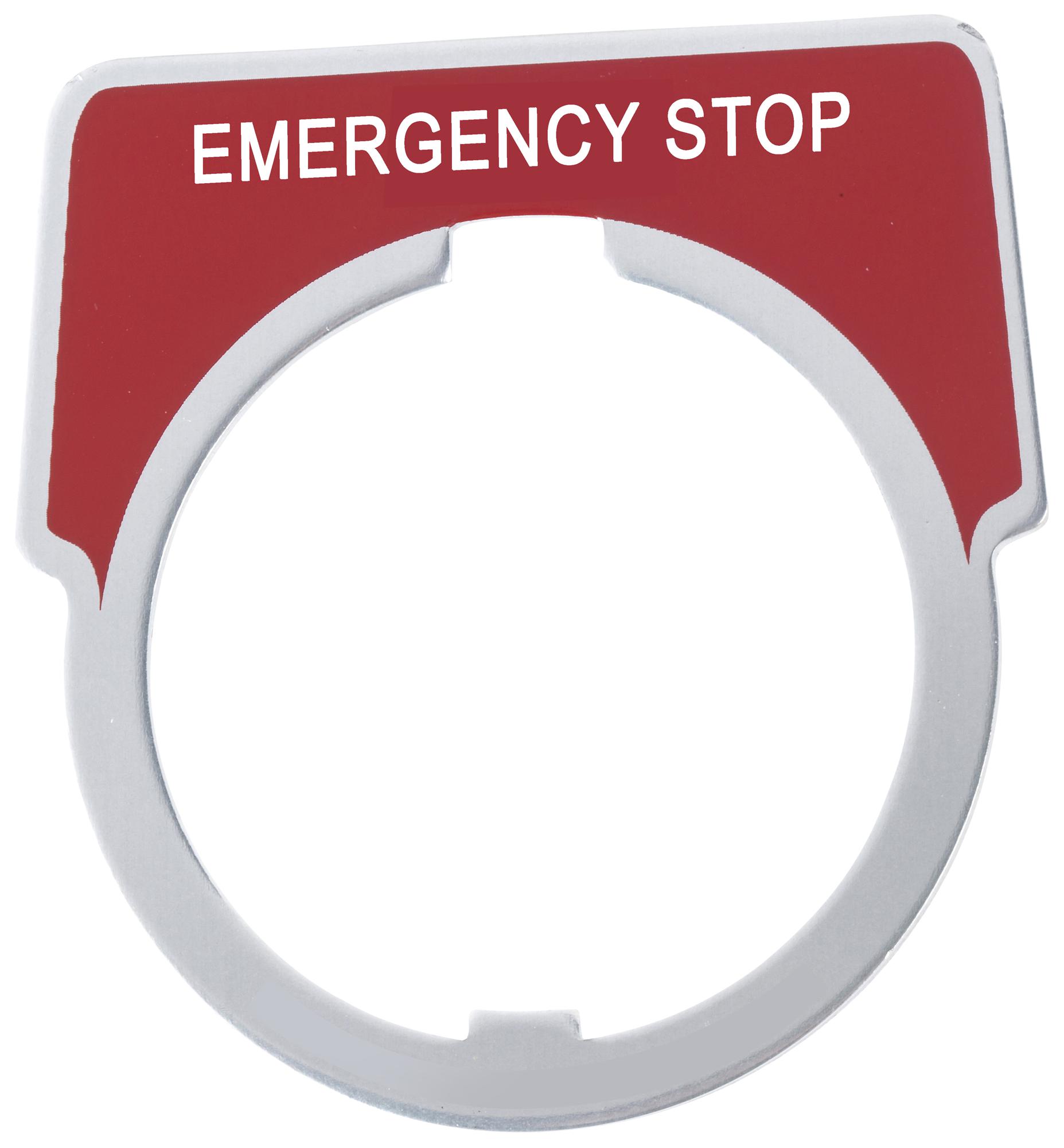 9001KN205 LEGEND PLATE, 30MM CONTROL & SIGNAL UNIT SCHNEIDER ELECTRIC