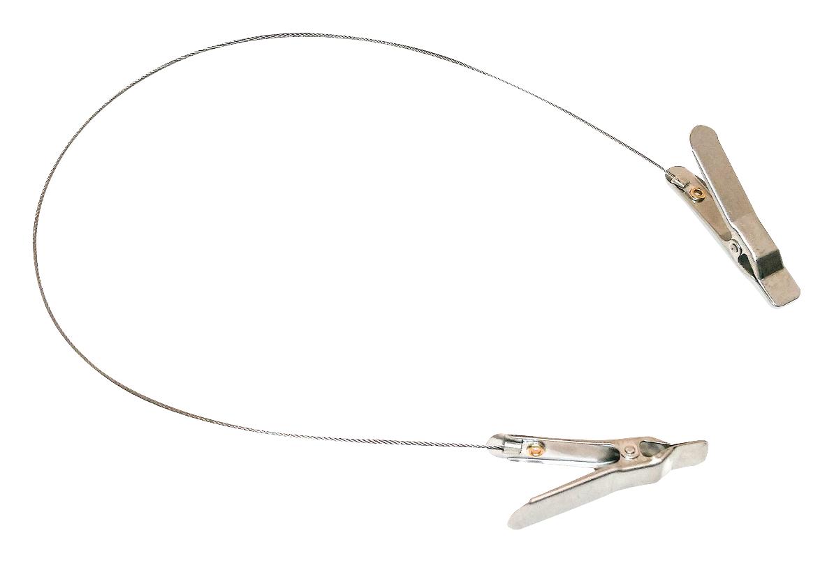 AI-000422. GROUND CORD, FLAT NOSE-FLAT NOSE, 458MM MUELLER ELECTRIC