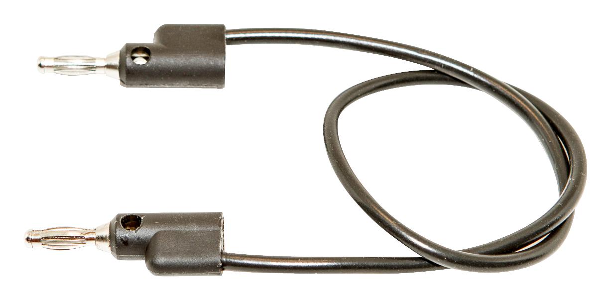 BU-PB12-0. TEST LEAD, STACK BANANA PLUG, 305MM MUELLER ELECTRIC