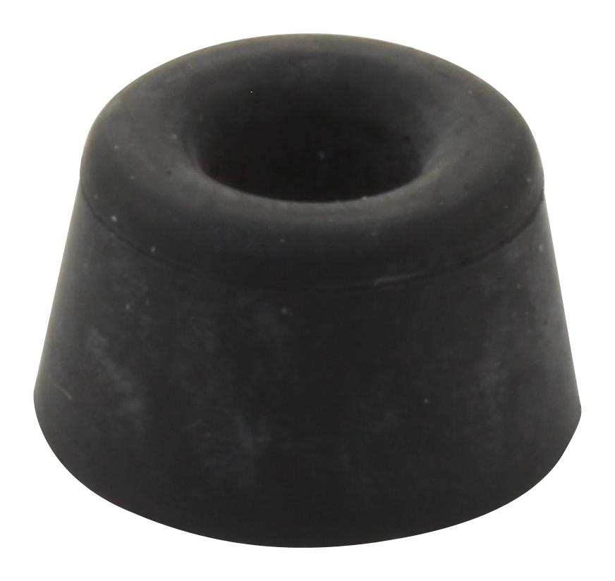 3094BLACK FEET, RUBBER, 16X9.5MM, PK100, BLACK MULTICOMP