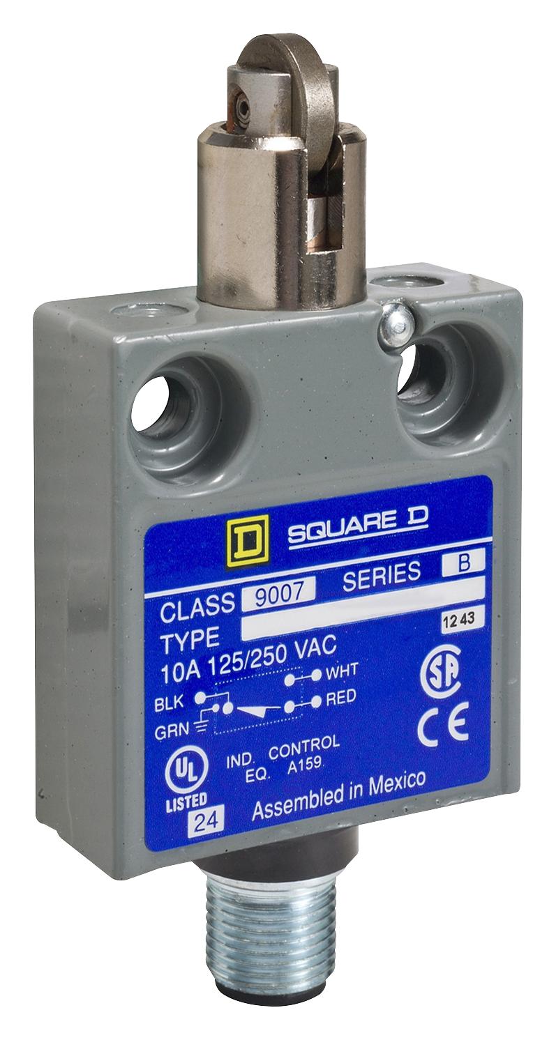 9007MS03S0054 LIMIT SW, ROLLER PLUNGER, SPDT, 3A, 240V TELEMECANIQUE SENSORS