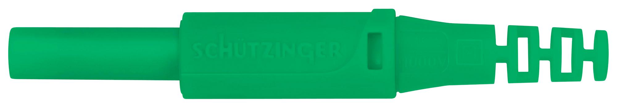 SFK 30 S NI / OK / GN CONN, BANANA, PLUG, 32A, GRN SCHUTZINGER