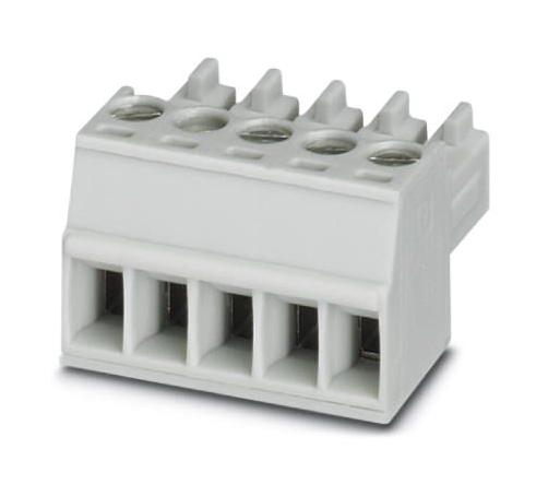 MC 1,5/ 5-ST-3,5 GY7035 TERMINAL BLOCK, PLUGGABLE, 5WAY PHOENIX CONTACT