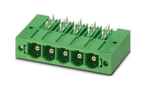 PC 6-16/ 5-G1FU-10,16 TERMINAL BLOCK, HEADER, R/A, 5WAY, TH PHOENIX CONTACT