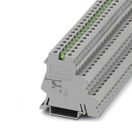 DIK 1,5-LA 24GN/O-M SENSOR/ACTUATOR TB, 4WAY, 12AWG, GRY PHOENIX CONTACT