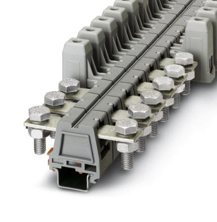 UHV 50-KH/M10 DIN RAIL TB, HIGH CURRENT, 2WAY, 1/0AWG PHOENIX CONTACT