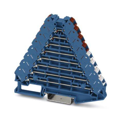 FTRV 8 BU/RDWH DIN RAIL TB, MARSHALLING, 32WAY, 14AWG PHOENIX CONTACT