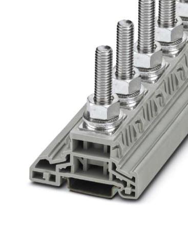 HV M10/1 HIGH CURRENT TERMINAL BLOCK, 1WAY, GREY PHOENIX CONTACT