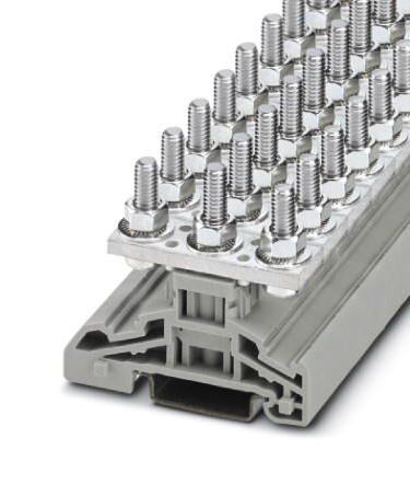 HV M6/2 HIGH CURRENT TERMINAL BLOCK, 2WAY, GREY PHOENIX CONTACT