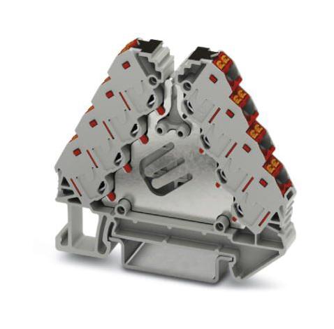 PTRVB 4-PV /RD POTENTIAL DISTRIBUTOR, 16WAY, 14AWG, GRY PHOENIX CONTACT
