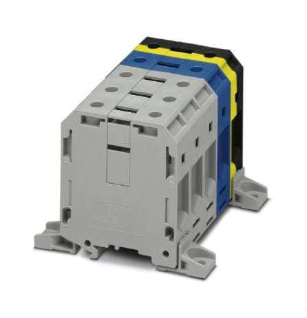 UKH 70-3L/N/FE-F DINRAIL TERMINAL BLOCK, 10WAY, 000AWG PHOENIX CONTACT