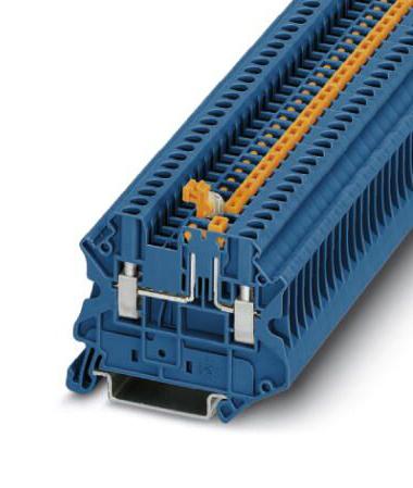 UT 2,5-MT P/P BU DIN RAIL TB, KNIFE DISCONNECT, 2P, 12AWG PHOENIX CONTACT