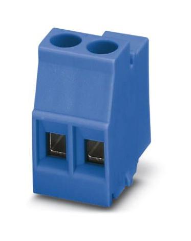 MKDSO 2,5/ 2-L BU TB, WIRE TO BRD, 2POS, 14AWG, BLU PHOENIX CONTACT