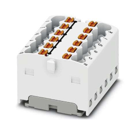 PTFIX 12X1,5 WH TB, DISTRIBUTION BLOCK, 12P, 14AWG, WHT PHOENIX CONTACT