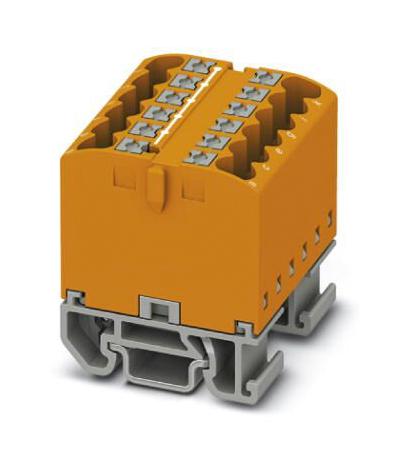 PTFIX 12X2,5-NS15A OG TB, DISTRIBUTION BLOCK, 12P, 12AWG, ORG PHOENIX CONTACT