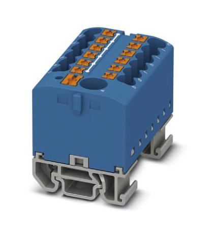 PTFIX 6/12X2,5-NS15A BU TB, POWER DISTRIBUTION, 13P, 12AWG, BLU PHOENIX CONTACT
