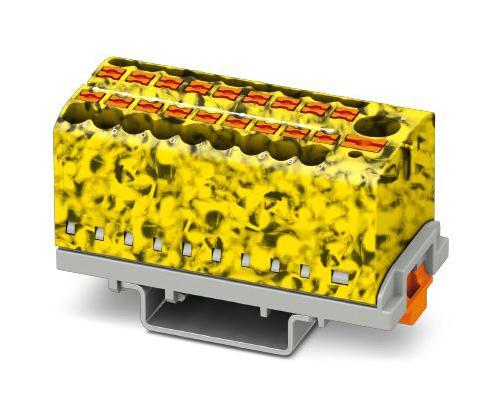 PTFIX 6/18X2,5-NS35-FE TB, POWER DISTRIBUTION, 19P, 12AWG, B/Y PHOENIX CONTACT