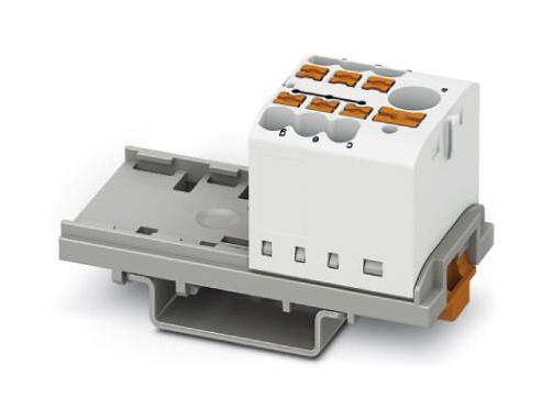 PTFIX 6/6X2,5-NS35 WH TB, POWER DISTRIBUTION, 7P, 12AWG, WHT PHOENIX CONTACT